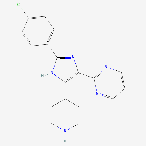 2-[2-(4-chlorophenyl)-5-piperidin-4-yl-1H-imidazol-4-yl]pyrimidine (CAS: 1352278-10-4) - Related Chemical Product