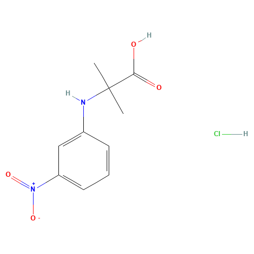 2-methyl-2-(3-nitroanilino)propanoic acid;hydrochloride (CAS: 1383531-06-3) - Related Chemical Product