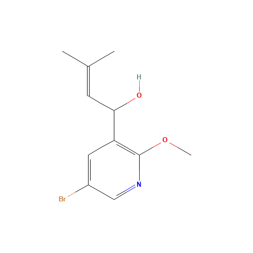 1-(5-bromo-2-methoxypyridin-3-yl)-3-methylbut-2-en-1-ol (CAS: 118066-95-8) - Related Chemical Product