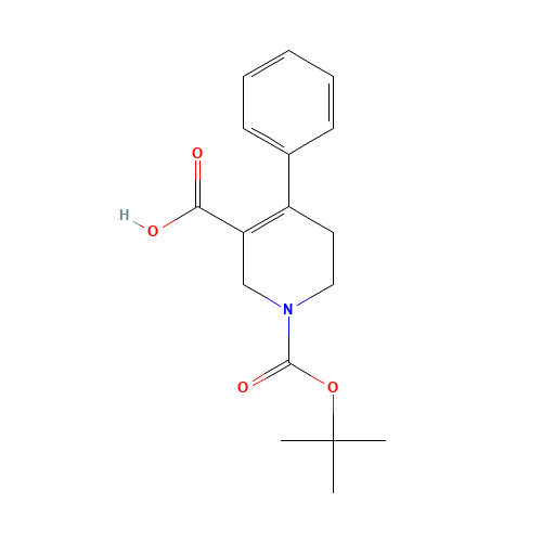 1-[(2-methylpropan-2-yl)oxycarbonyl]-4-phenyl-3,6-dihydro-2H-pyridine-5-carboxylic acid (CAS: 170838-40-1) - Related Chemical Product