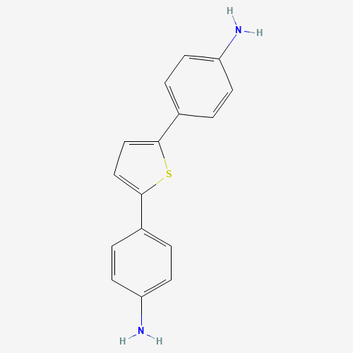 4-[5-(4-aminophenyl)thiophen-2-yl]aniline (CAS: 70010-49-0) - Chemical Structure and Molecular Formula 