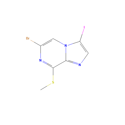 6-bromo-3-iodo-8-methylsulfanylimidazo[1,2-a]pyrazine (CAS: 936360-80-4) - Related Chemical Product