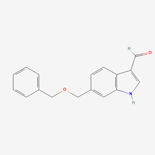 6-(phenylmethoxymethyl)-1H-indole-3-carbaldehyde (CAS: 887575-94-2) - Related Chemical Product