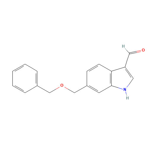 6-(phenylmethoxymethyl)-1H-indole-3-carbaldehyde (CAS: 887575-94-2) - Related Chemical Product