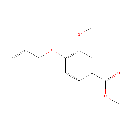 methyl 3-methoxy-4-prop-2-enoxybenzoate (CAS: 171002-53-2) - Chemical Structure and Molecular Formula 