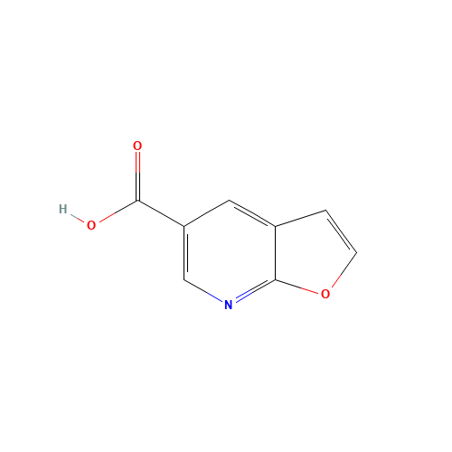 furo[2,3-b]pyridine-5-carboxylic acid (CAS: 122534-94-5) - Chemical Structure and Molecular Formula 
