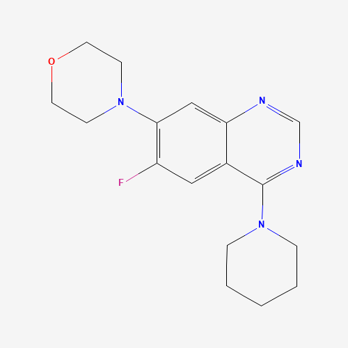 4-(6-fluoro-4-piperidin-1-ylquinazolin-7-yl)morpholine (CAS: 1334602-46-8) - Related Chemical Product
