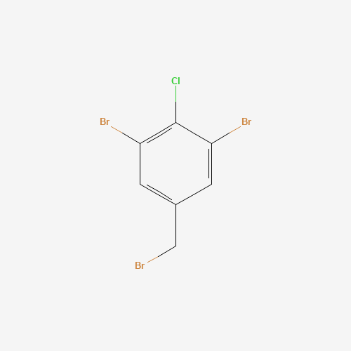 1,3-dibromo-5-(bromomethyl)-2-chlorobenzene (CAS: 1350760-65-4) - Chemical Structure and Molecular Formula 