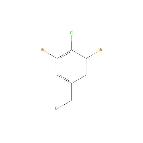 1,3-dibromo-5-(bromomethyl)-2-chlorobenzene (CAS: 1350760-65-4) - Chemical Structure and Molecular Formula 