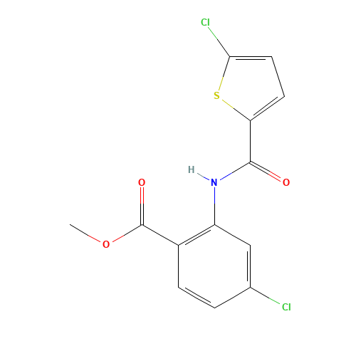 methyl 4-chloro-2-[(5-chlorothiophene-2-carbonyl)amino]benzoate (CAS: 929214-57-3) - Related Chemical Product