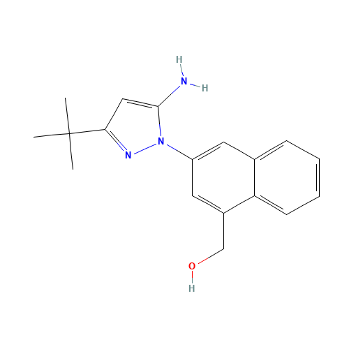[3-(5-amino-3-tert-butylpyrazol-1-yl)naphthalen-1-yl]methanol (CAS: 897373-75-0) - Related Chemical Product
