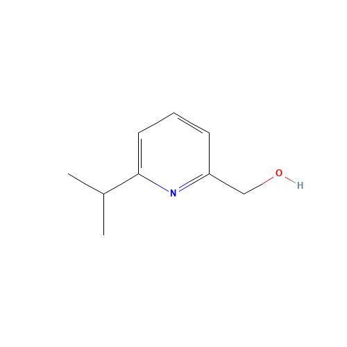 (6-propan-2-ylpyridin-2-yl)methanol (CAS: 153646-84-5) - Chemical Structure and Molecular Formula 