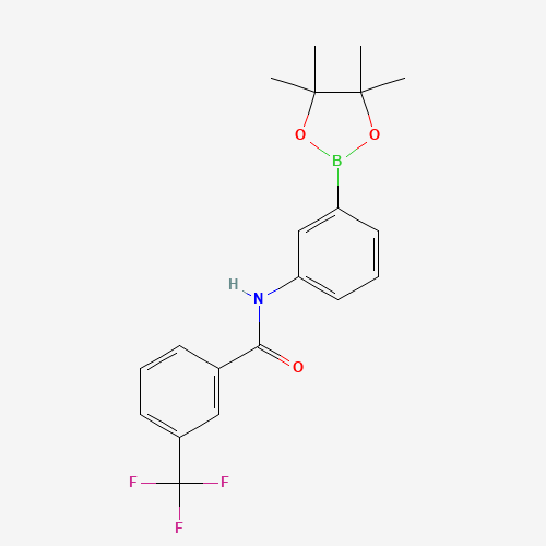 N-[3-(4,4,5,5-tetramethyl-1,3,2-dioxaborolan-2-yl)phenyl]-3-(trifluoromethyl)benzamide (CAS: 1225069-85-1) - Related Chemical Product