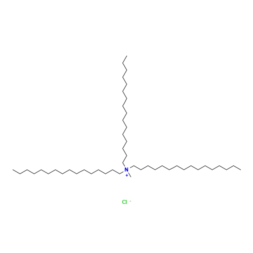 trihexadecyl(methyl)azanium;chloride (CAS: 52467-63-7) - Chemical Structure and Molecular Formula 