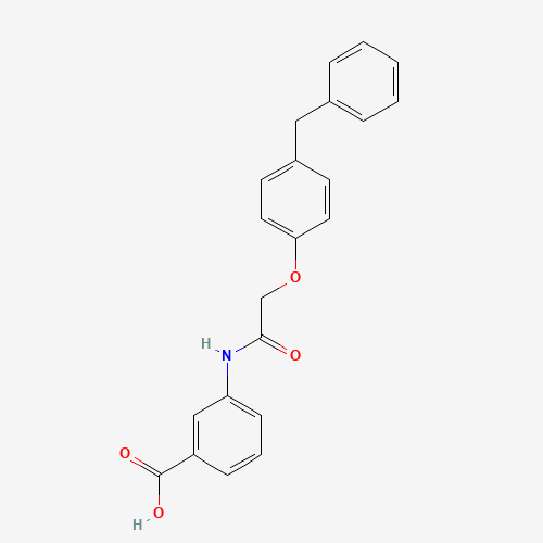 3-[[2-(4-benzylphenoxy)acetyl]amino]benzoic acid (CAS: 649774-14-1) - Related Chemical Product