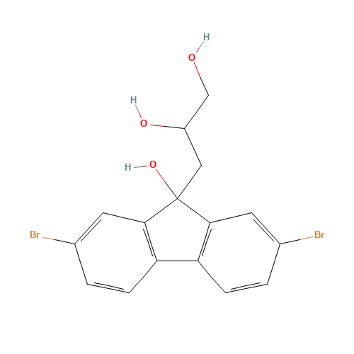 3-(2,7-dibromo-9-hydroxyfluoren-9-yl)propane-1,2-diol (CAS: 1616114-18-1) - Related Chemical Product