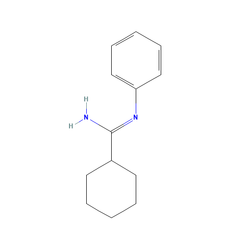 N'-phenylcyclohexanecarboximidamide (CAS: 166985-85-9) - Chemical Structure and Molecular Formula 