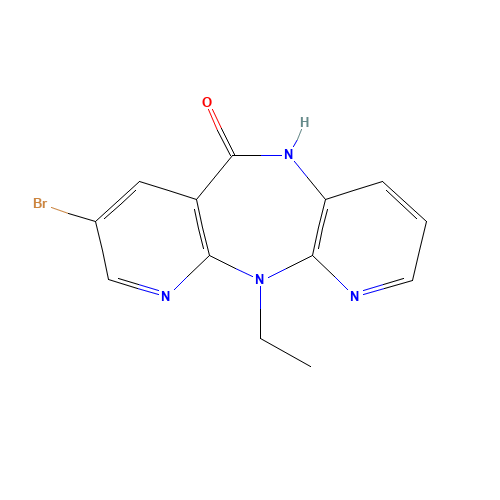 8-bromo-11-ethyl-5H-dipyrido[2,3-d:2',3'-h][1,4]diazepin-6-one (CAS: 134698-42-3) - Related Chemical Product