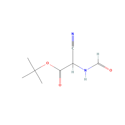 tert-butyl 2-cyano-2-formamidoacetate (CAS: 55947-47-2) - Chemical Structure and Molecular Formula 