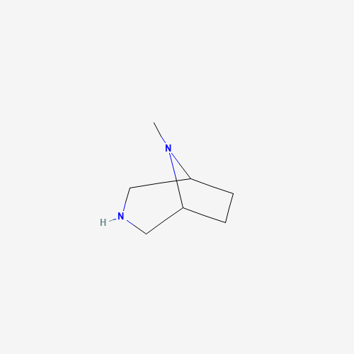 8-methyl-3,8-diazabicyclo[3.2.1]octane (CAS: 51102-42-2) - Chemical Structure and Molecular Formula 