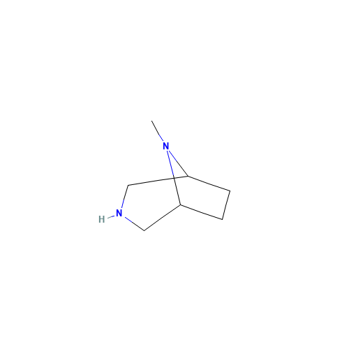 8-methyl-3,8-diazabicyclo[3.2.1]octane (CAS: 51102-42-2) - Chemical Structure and Molecular Formula 