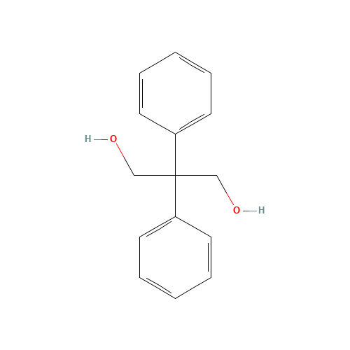 2,2-diphenylpropane-1,3-diol (CAS: 5464-86-8) - Chemical Structure and Molecular Formula 