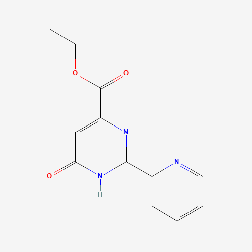 ethyl 4-oxo-2-pyridin-2-yl-1H-pyrimidine-6-carboxylate (CAS: 1240596-40-0) - Chemical Structure and Molecular Formula 