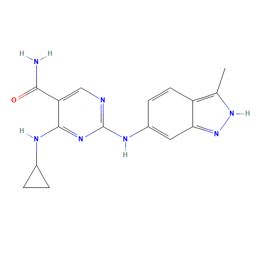 4-(cyclopropylamino)-2-[(3-methyl-2H-indazol-6-yl)amino]pyrimidine-5-carboxamide (CAS: 1198302-91-8) - Related Chemical Product
