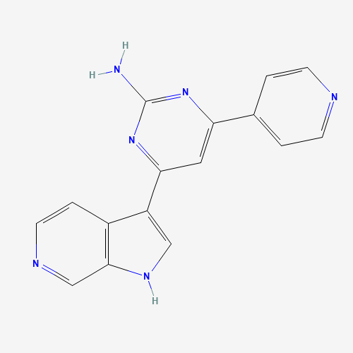 4-pyridin-4-yl-6-(1H-pyrrolo[2,3-c]pyridin-3-yl)pyrimidin-2-amine (CAS: 1373558-50-9) - Related Chemical Product