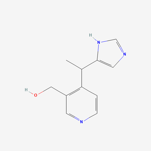 [4-[1-(1H-imidazol-5-yl)ethyl]pyridin-3-yl]methanol (CAS: 1239649-40-1) - Chemical Structure and Molecular Formula 