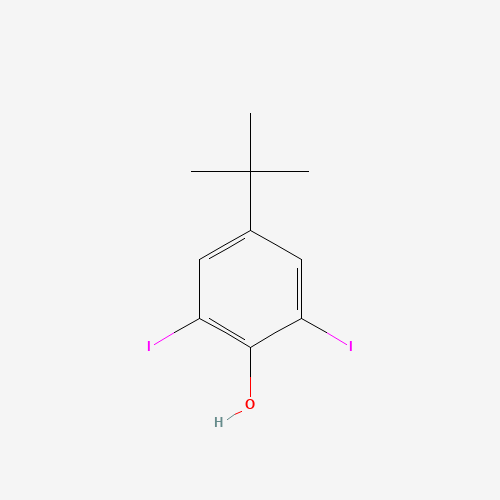 4-tert-butyl-2,6-diiodophenol (CAS: 75908-75-7) - Chemical Structure and Molecular Formula 