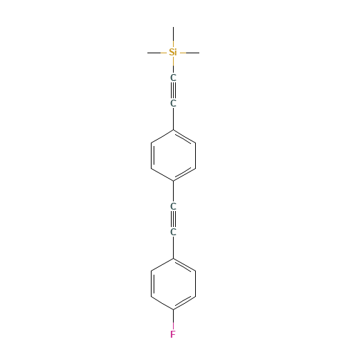 2-[4-[2-(4-fluorophenyl)ethynyl]phenyl]ethynyl-trimethylsilane (CAS: 910467-79-7) - Related Chemical Product