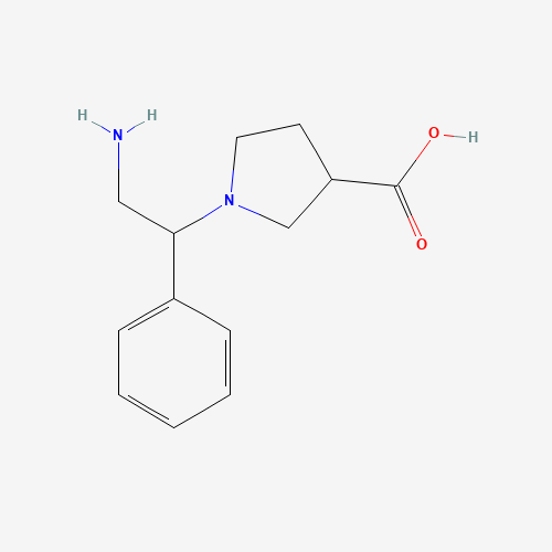1-(2-amino-1-phenylethyl)pyrrolidine-3-carboxylic acid (CAS: 886364-11-0) - Related Chemical Product