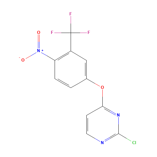 2-chloro-4-[4-nitro-3-(trifluoromethyl)phenoxy]pyrimidine (CAS: 853299-27-1) - Related Chemical Product