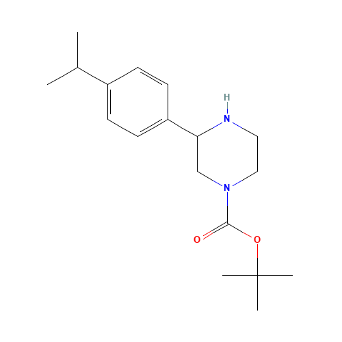 tert-butyl 3-(4-propan-2-ylphenyl)piperazine-1-carboxylate (CAS: 886766-93-4) - Related Chemical Product