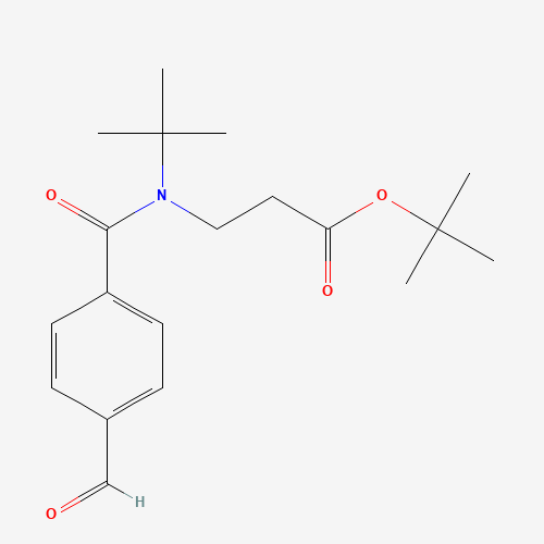tert-butyl 3-[tert-butyl-(4-formylbenzoyl)amino]propanoate (CAS: 1393125-45-5) - Related Chemical Product