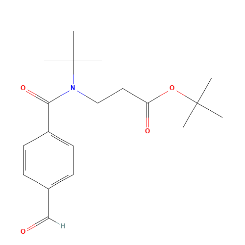 tert-butyl 3-[tert-butyl-(4-formylbenzoyl)amino]propanoate (CAS: 1393125-45-5) - Related Chemical Product