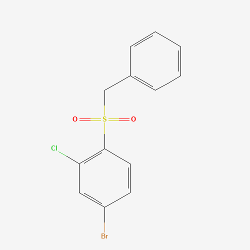 1-benzylsulfonyl-4-bromo-2-chlorobenzene (CAS: 1310949-95-1) - Chemical Structure and Molecular Formula 