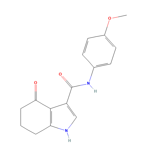 N-(4-methoxyphenyl)-4-oxo-1,5,6,7-tetrahydroindole-3-carboxamide (CAS: 168271-93-0) - Related Chemical Product