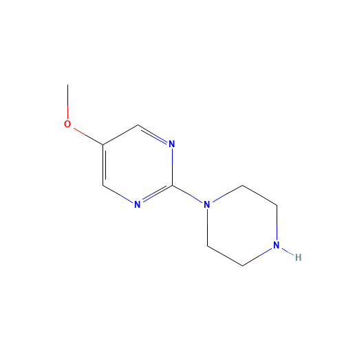 5-methoxy-2-piperazin-1-ylpyrimidine (CAS: 59215-39-3) - Chemical Structure and Molecular Formula 