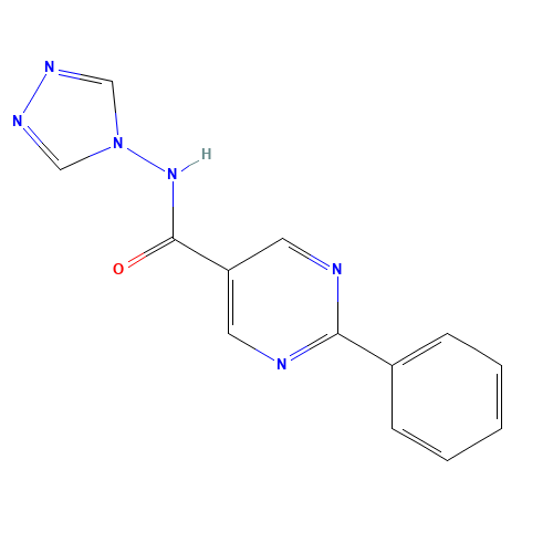 2-phenyl-N-(1,2,4-triazol-4-yl)pyrimidine-5-carboxamide (CAS: 1068968-64-8) - Related Chemical Product