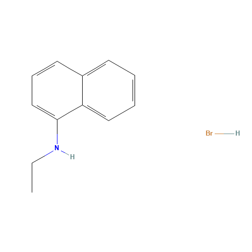 N-ethylnaphthalen-1-amine;hydrobromide (CAS: 36966-04-8) - Chemical Structure and Molecular Formula 