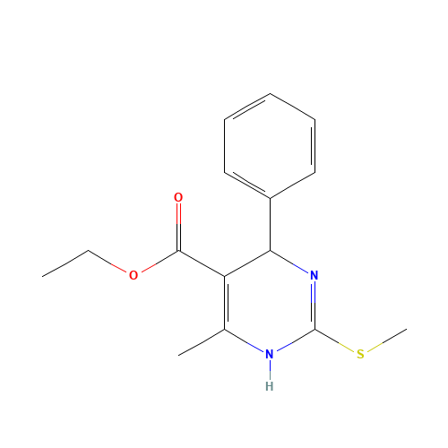 ethyl 6-methyl-2-methylsulfanyl-4-phenyl-1,4-dihydropyrimidine-5-carboxylate (CAS: 74840-45-2) - Related Chemical Product