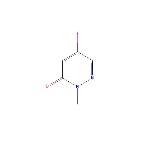 5-iodo-2-methylpyridazin-3-one (CAS: 153239-91-9) - Chemical Structure and Molecular Formula 