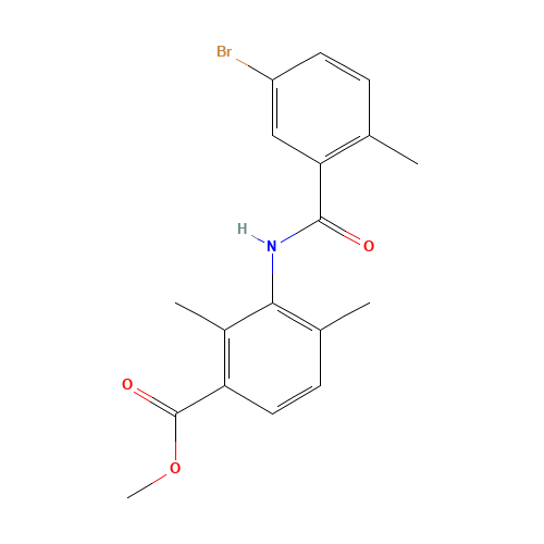methyl 3-[(5-bromo-2-methylbenzoyl)amino]-2,4-dimethylbenzoate (CAS: 1529760-86-8) - Related Chemical Product