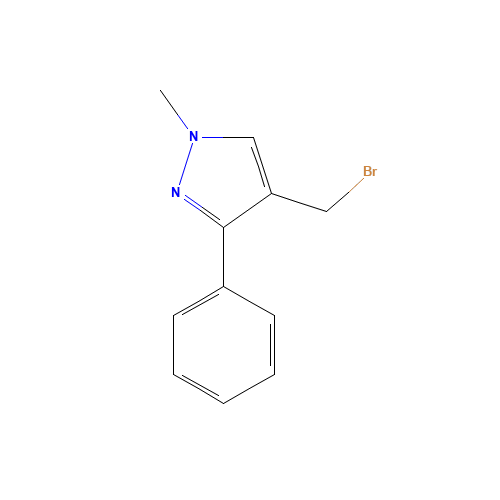 4-(bromomethyl)-1-methyl-3-phenylpyrazole (CAS: 499770-86-4) - Related Chemical Product