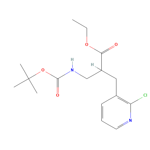 ethyl 2-[(2-chloropyridin-3-yl)methyl]-3-[(2-methylpropan-2-yl)oxycarbonylamino]propanoate (CAS: 1114567-15-5) - Related Chemical Product