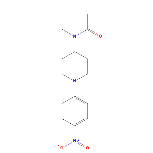 N-methyl-N-[1-(4-nitrophenyl)piperidin-4-yl]acetamide (CAS: 1386843-14-6) - Related Chemical Product