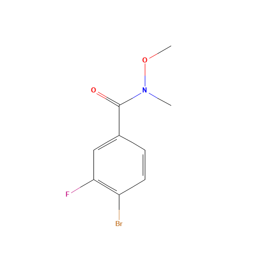 4-bromo-3-fluoro-N-methoxy-N-methylbenzamide (CAS: 343564-56-7) - Related Chemical Product