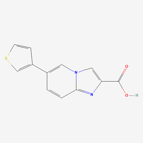 6-thiophen-3-ylimidazo[1,2-a]pyridine-2-carboxylic acid (CAS: 1167626-77-8) - Related Chemical Product